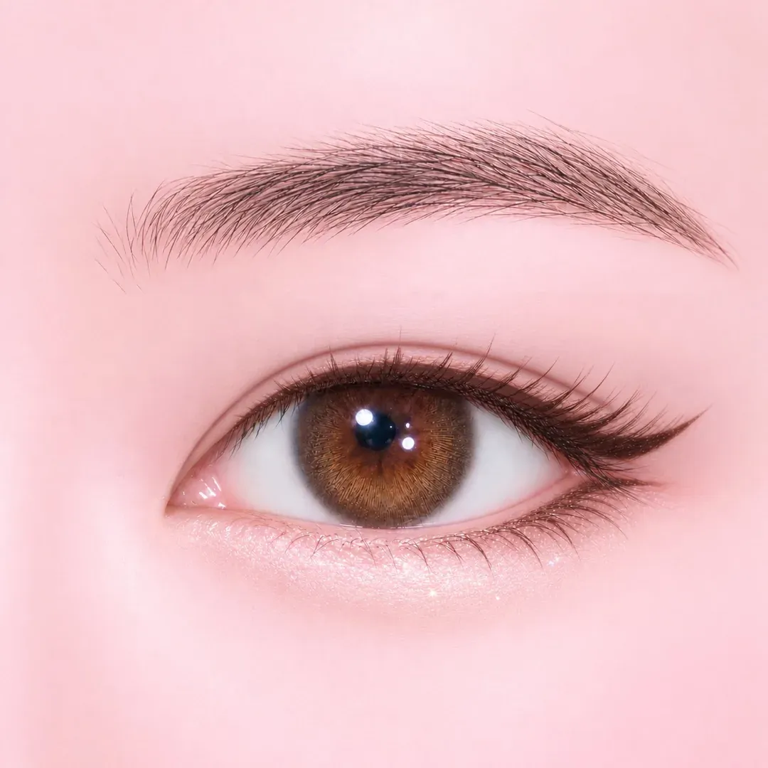 인아웃 라인을 적용한 일자 눈매 예시 이미지